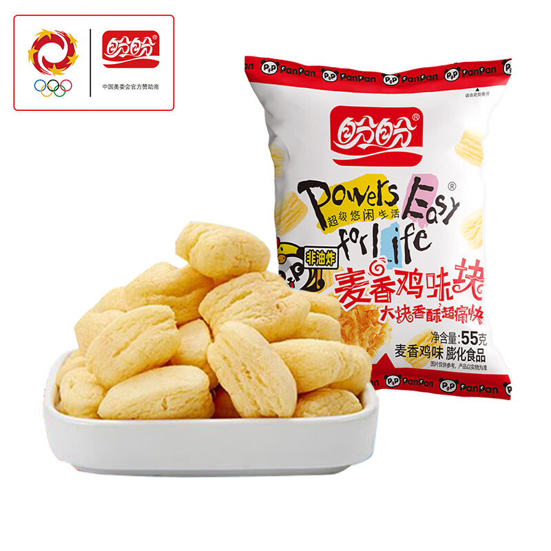 盼盼麦香鸡味块非油炸55g*6包 14.9元 - 86线报