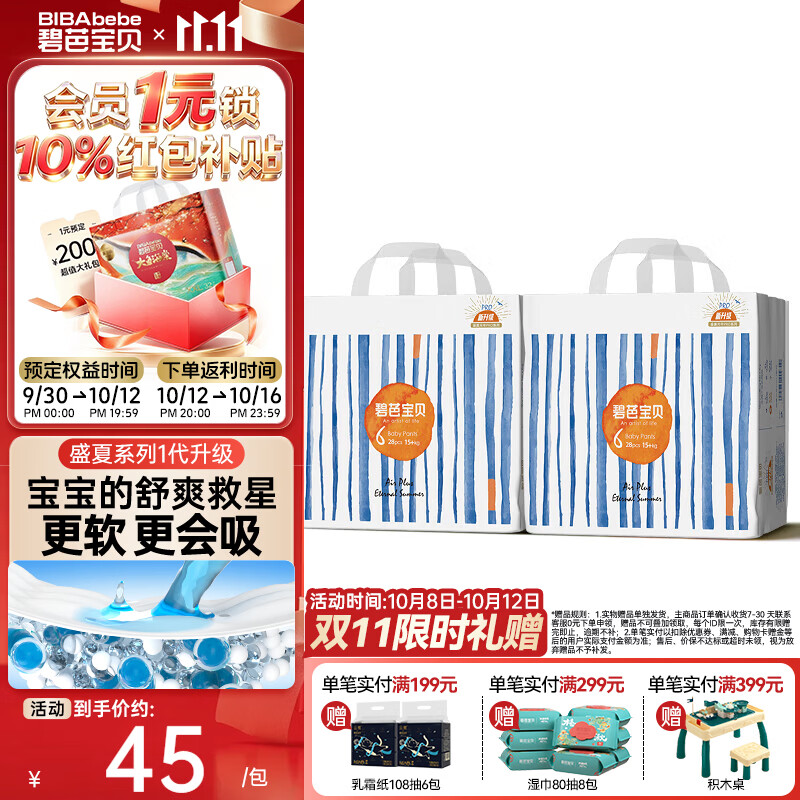 碧芭宝贝盛夏Pro拉拉裤2XL码28片*2包 58元 - 线报酷