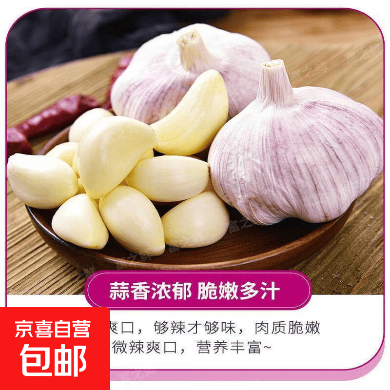 【品质蔬菜】大蒜头4.0cm起调料蒜味浓郁多瓣蒜蔬菜 山东大蒜5头 1.99元 - 86线报