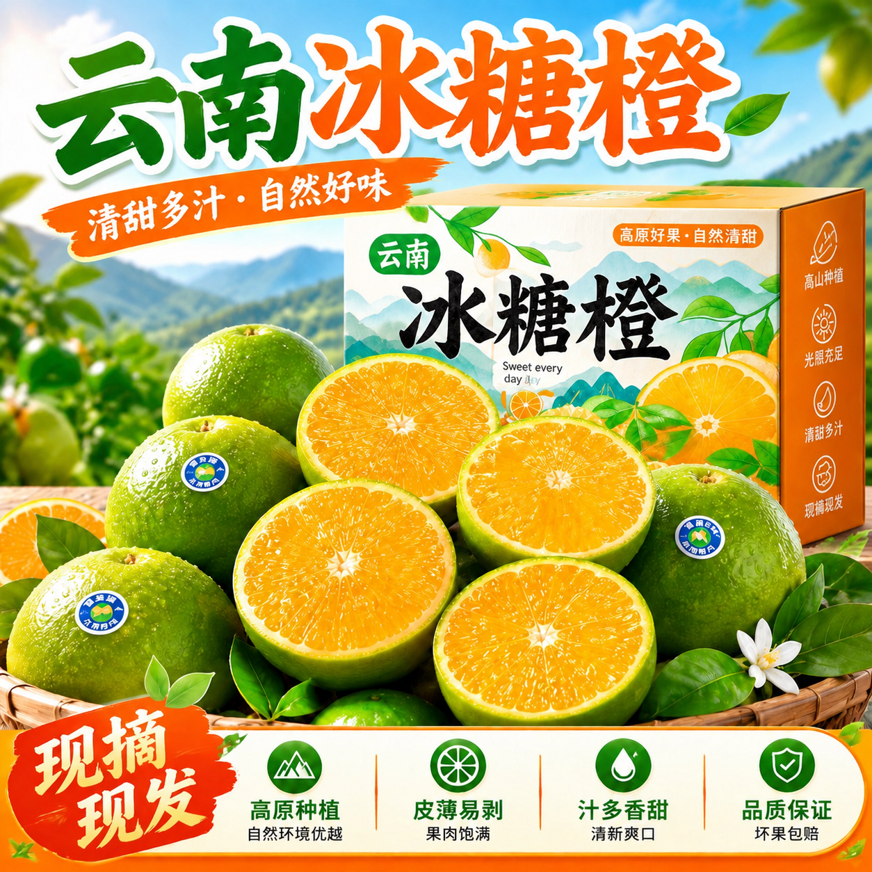 云南冰糖橙净重4.5斤 11.9元 - 86线报