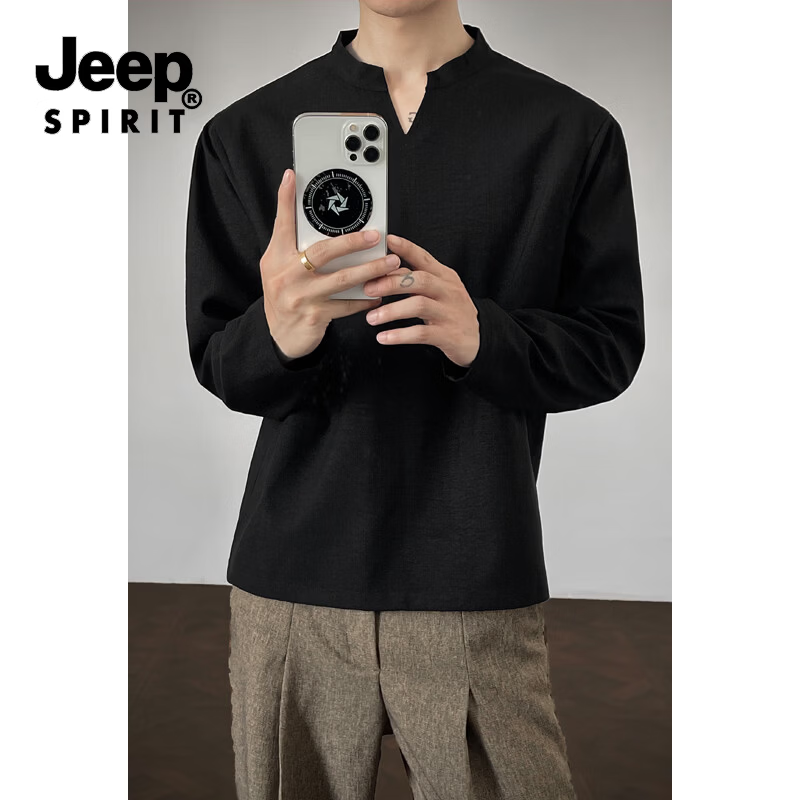 吉普JEEP男款长袖t恤卫衣任选2件 69元 - 86线报