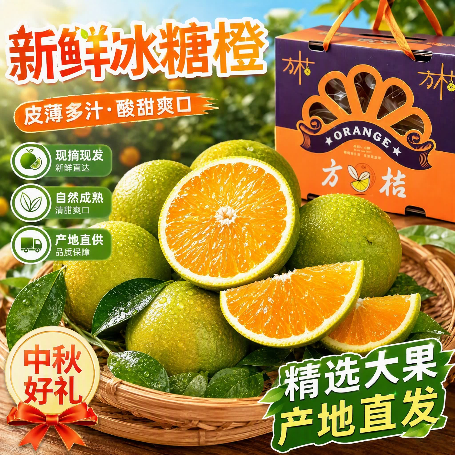 云南冰糖橙5斤-4.5斤 7.9元 - 美泡泡