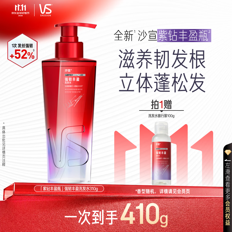 沙宣钻石瓶系列洗发水洗头膏洗发露310g任选3瓶 赠旅行装100g*3瓶 99.4元 - 线报酷 沙宣钻石瓶系列洗发水洗头膏洗发露310g任选3瓶 赠旅行装100g*3瓶 99.4元 - 线报酷