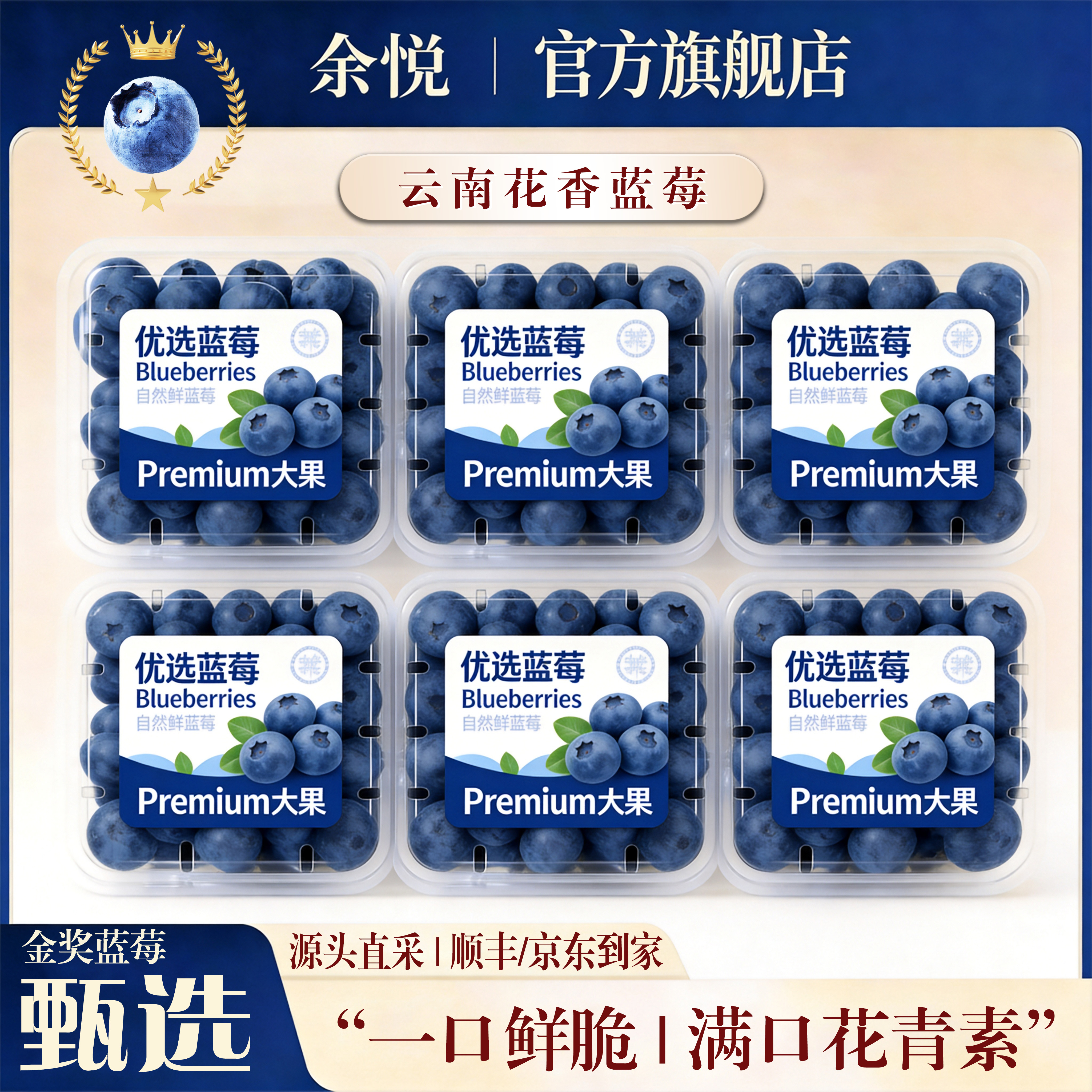 余悦云南高山蓝莓4盒 38.9元 - 86线报