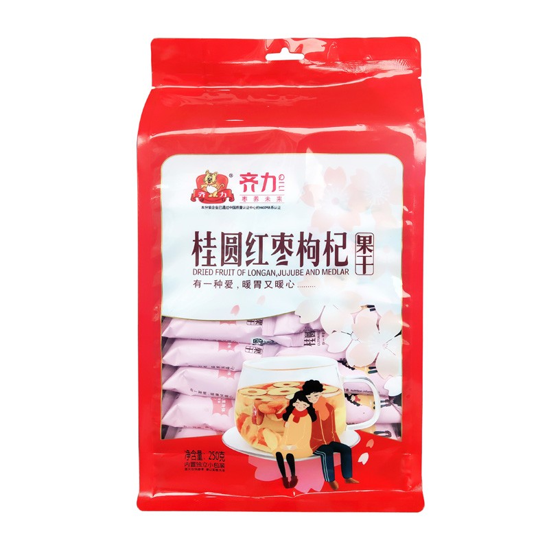 【大牌齐力】桂圆红枣枸杞果干茶250g