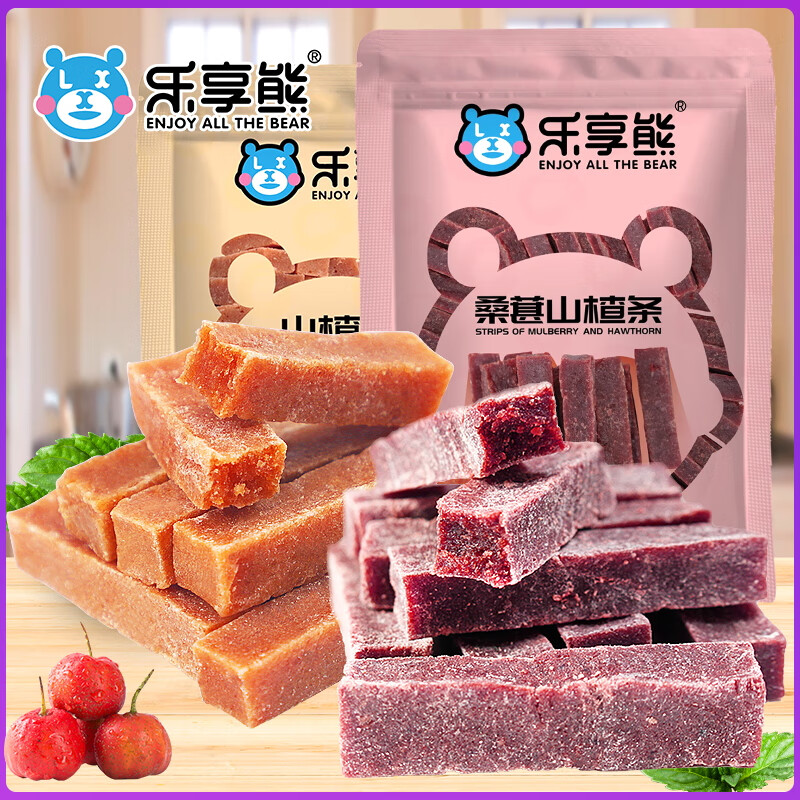 乐享熊山楂条组合装1000g 13.79元 - 折送网
