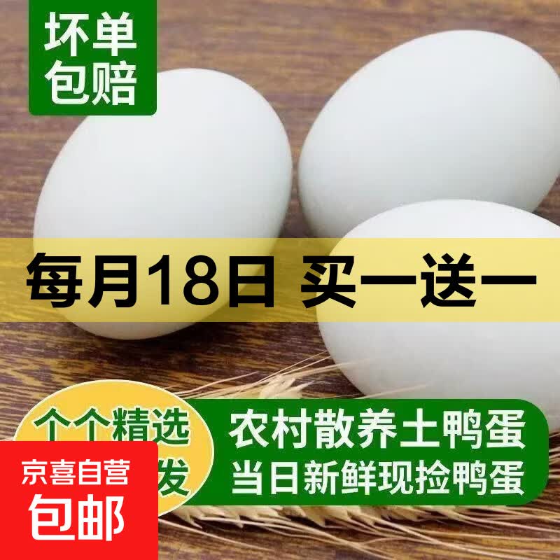 京喜加农家散养鸭蛋60-70克12枚 11.99元 - 86线报
