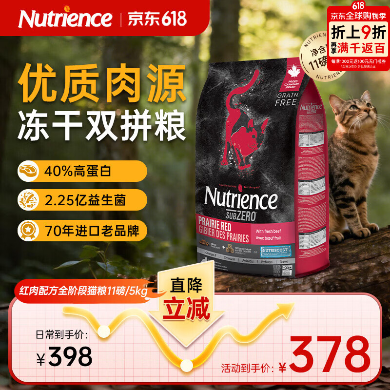 纽翠斯红肉猫粮11磅 263元 - 86线报