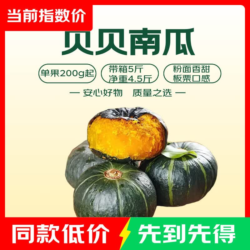 贝贝南瓜带箱5斤净重4.5斤 5.09元 - 86线报