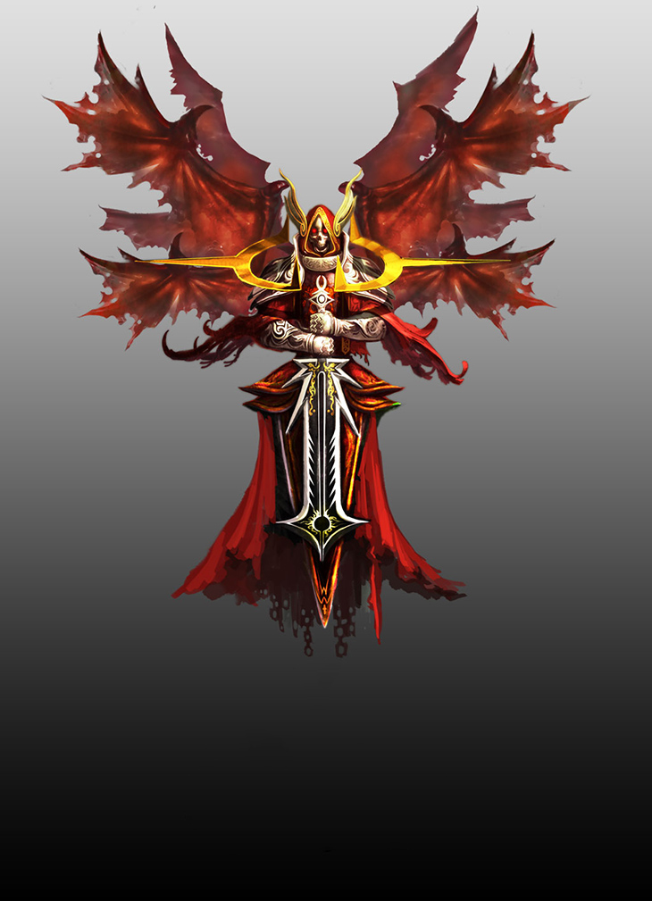 流行色男士项链吊坠大天使