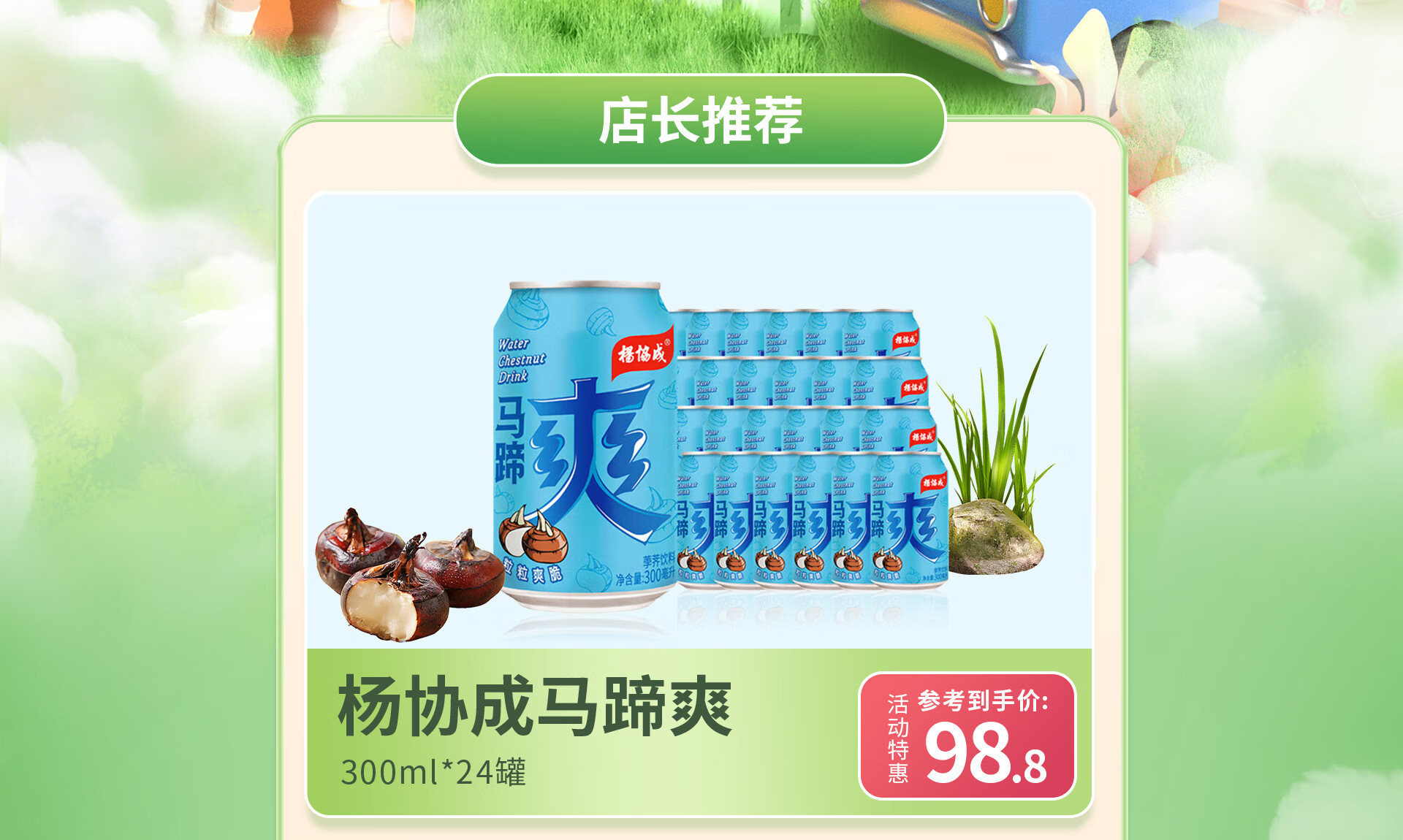 椰泰生榨椰子汁 马蹄罐（245ml）-广东椰泰饮料集团有限公司