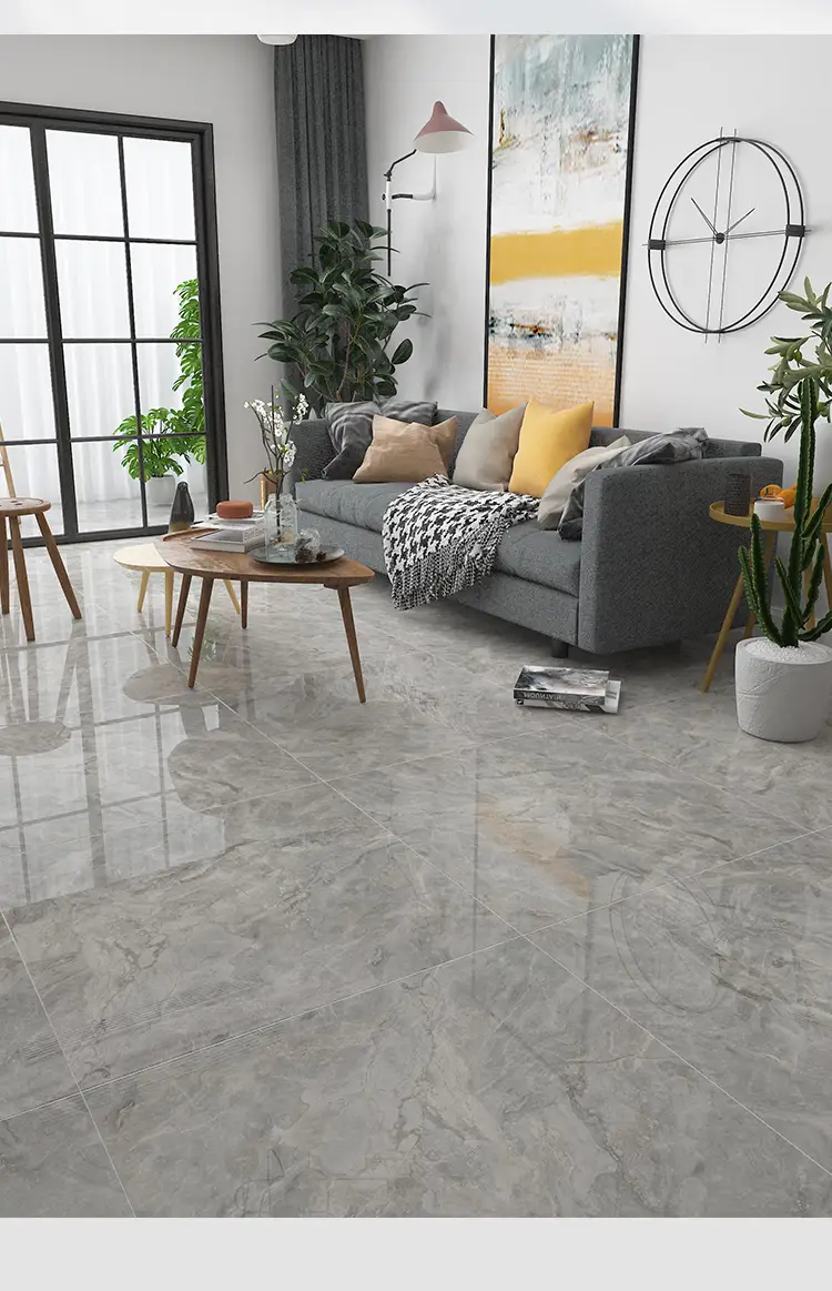 东鹏dongpeng灰色系新款瓷砖电视背景墙地砖800x800全抛釉地板砖