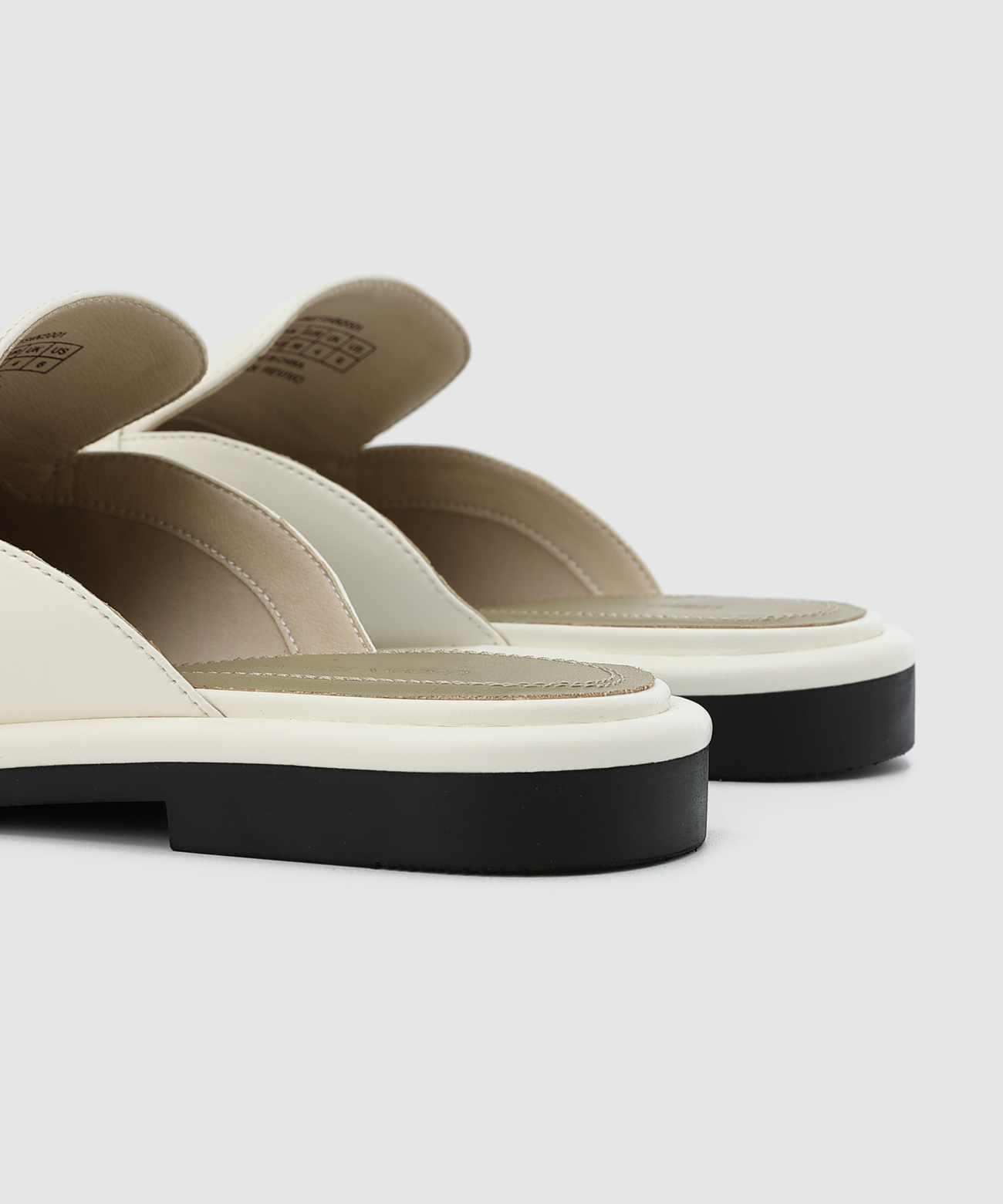 urban revivo2022春季新品女士配件时尚圆头穆勒拖鞋aw07ts4n2001