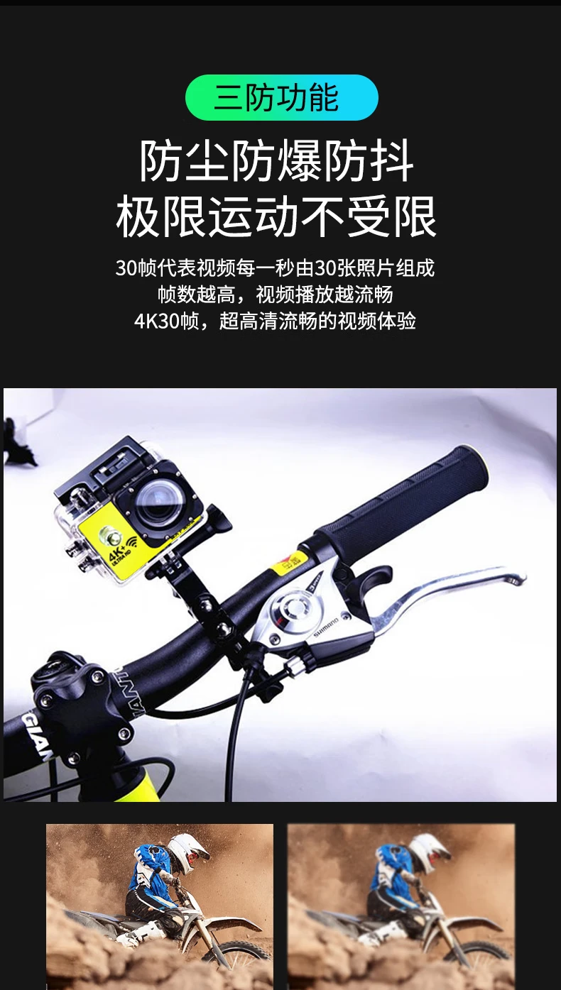 Shetu X6 Waterproof Sports Camera 4K HD Motorcycle Helmet Riding Anti-shake Camera Video Portable VLOG Head-mounted Diving Underwater Photography Bicycle Recorder High Version - Black Official Standard Shetu X6 Waterproof Sports Camera 4K HD Motorcycle Helmet Riding Anti-shake Camera Video Portable VLOG Head-mounted Diving Underwater Photography Bicycle Recorder High Version - Black Official Standard