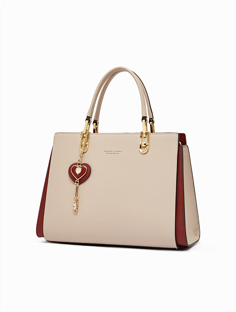 Geshiman Luxury Handbag Brand, Mom's Crossbody Bag, Shoulder Commuter Bag, Birthday Gift, 7266, Beige 4