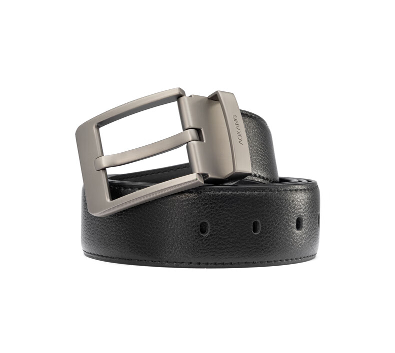 Aokang Men's Pin Buckle Leather Belt, Business Cowhide Trouser Belt, Birthday Gift for Husband 12