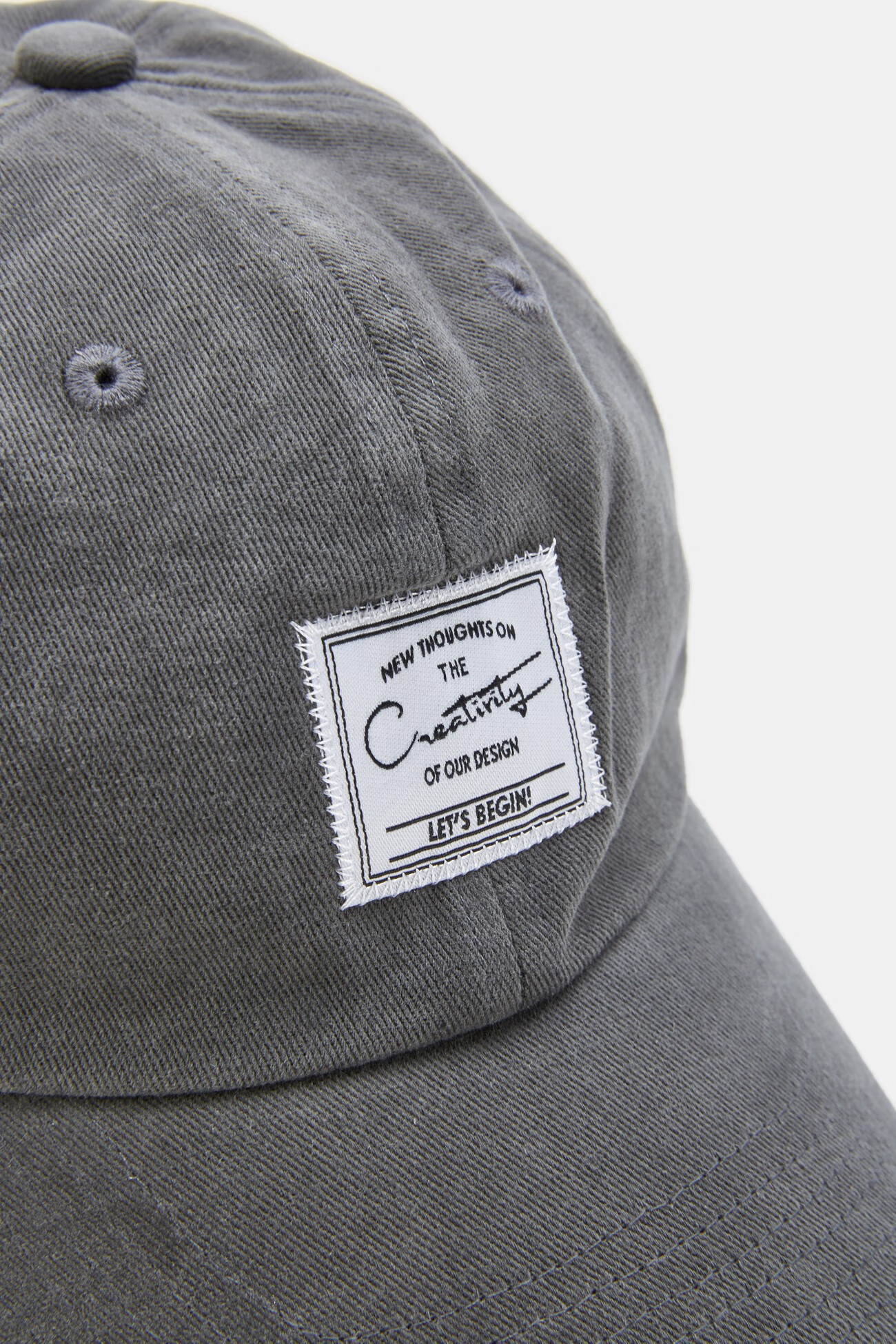 urban revivo2022春夏新品男士配件时尚织唛棒球帽am15ba4x2002 中灰