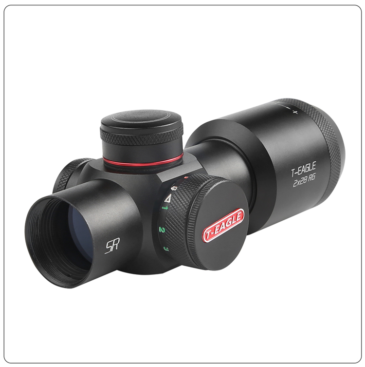 速瞄2x28rg定倍短款禁进军3倍霍克十字锦明带照明乖巧虎瞄准器 禁军3x