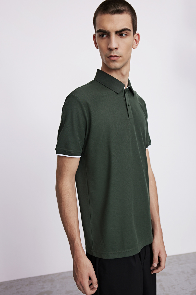 ur2021春夏新品男装时尚通勤polo领短袖马球衫mf18r4ne2001 正黑 l