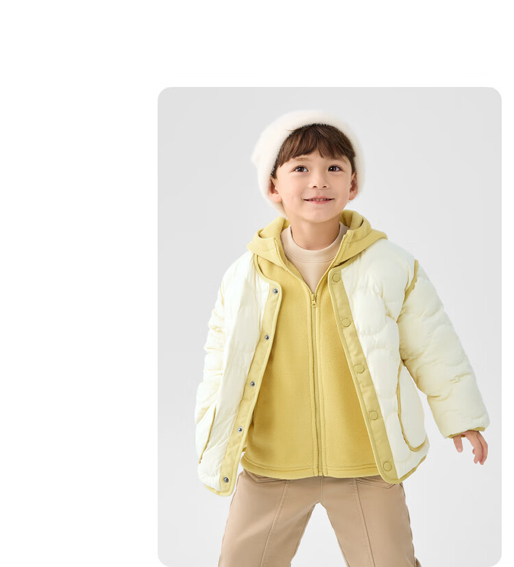 BALABALA Children's down Jacket, Boys And Girls Winter Coat, Fleece Two-Piece Set, Warm Outerwear for Baby Boys And Girls 17