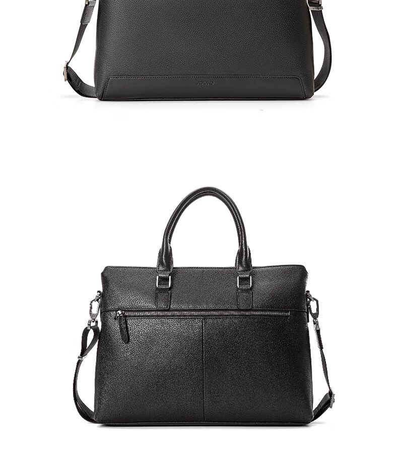 Aokang Men's Business Briefcase, Top-Grain Leather, Handheld Laptop Shoulder Crossbody Bag, Birthday Gift for Husband 12