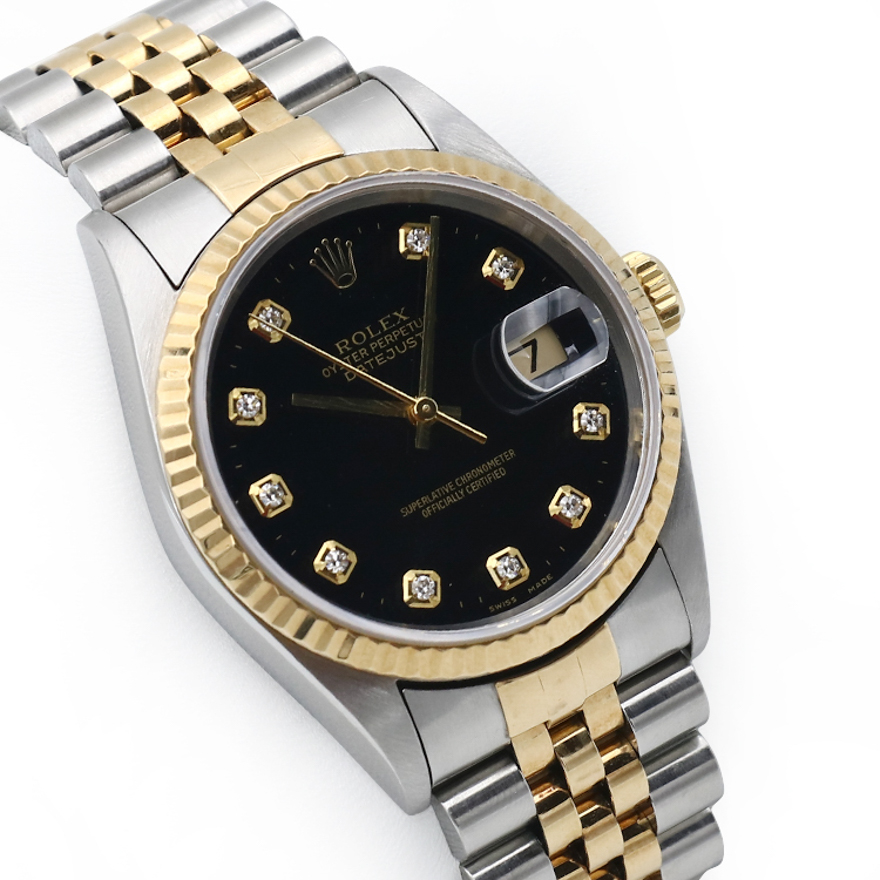 【二手95新】劳力士男表自动机械黑面16233奢侈品二手表钟表腕表