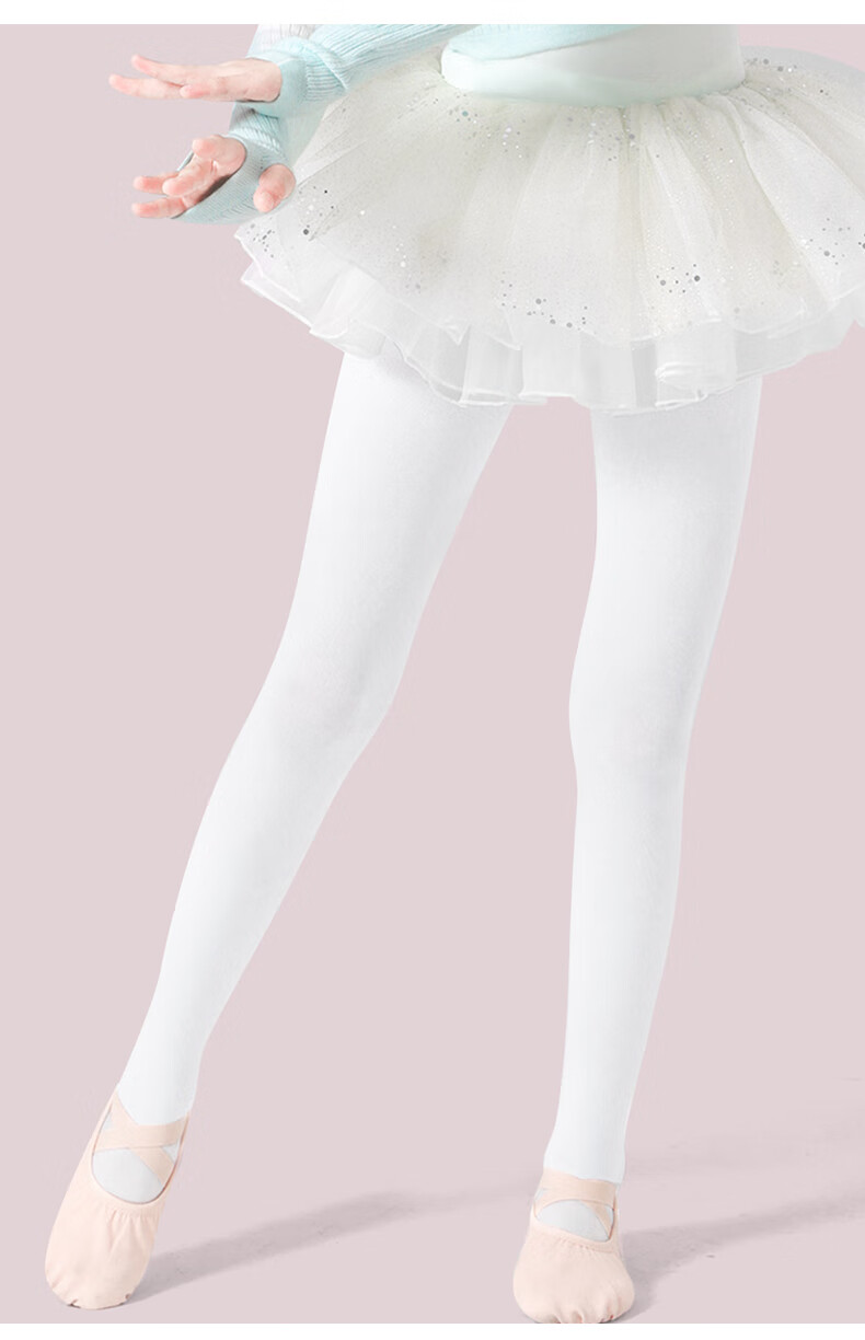 Barbie Children's Tights Girls Dance Socks Spring and Autumn Thin White Stockings Girls Leggings Practice Dance Base Socks 6
