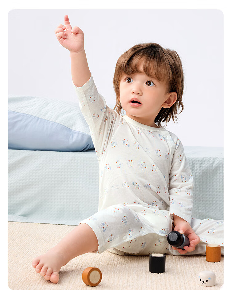 BALABALA Newborn Baby Romper Bodysuit Summer 2025 Short and Long Sleeve Two-Piece Set Fresh Style 208225133202 37