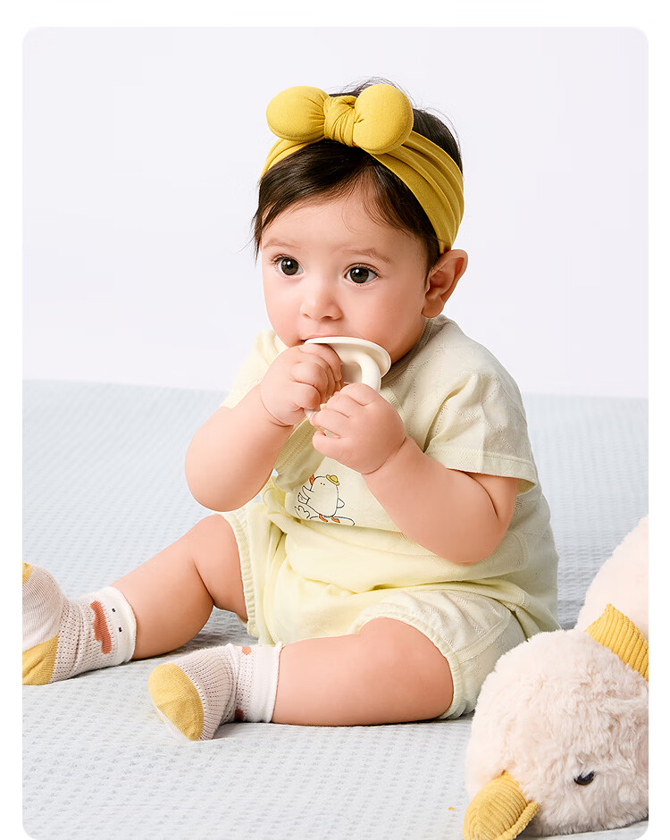 BALABALA Newborn Baby Romper Bodysuit Summer 2025 Short and Long Sleeve Two-Piece Set Fresh Style 208225133202 32