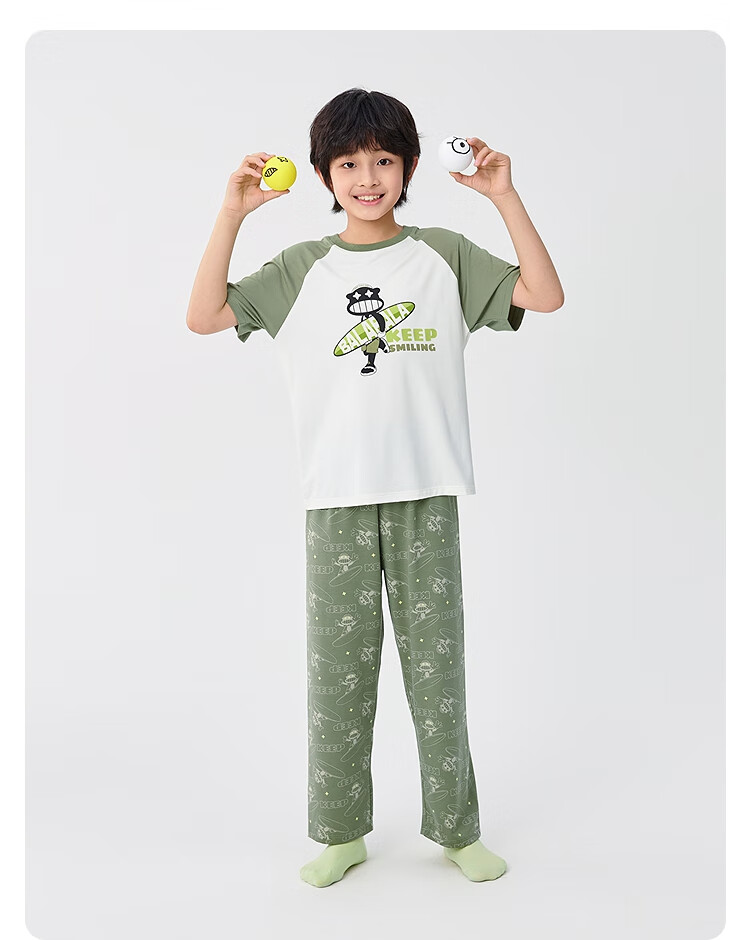 Balabala Summer Pajama Set Air Conditioning Clothes Boys Homewear [Designer SICO Mall Same Style] 206225171105 20
