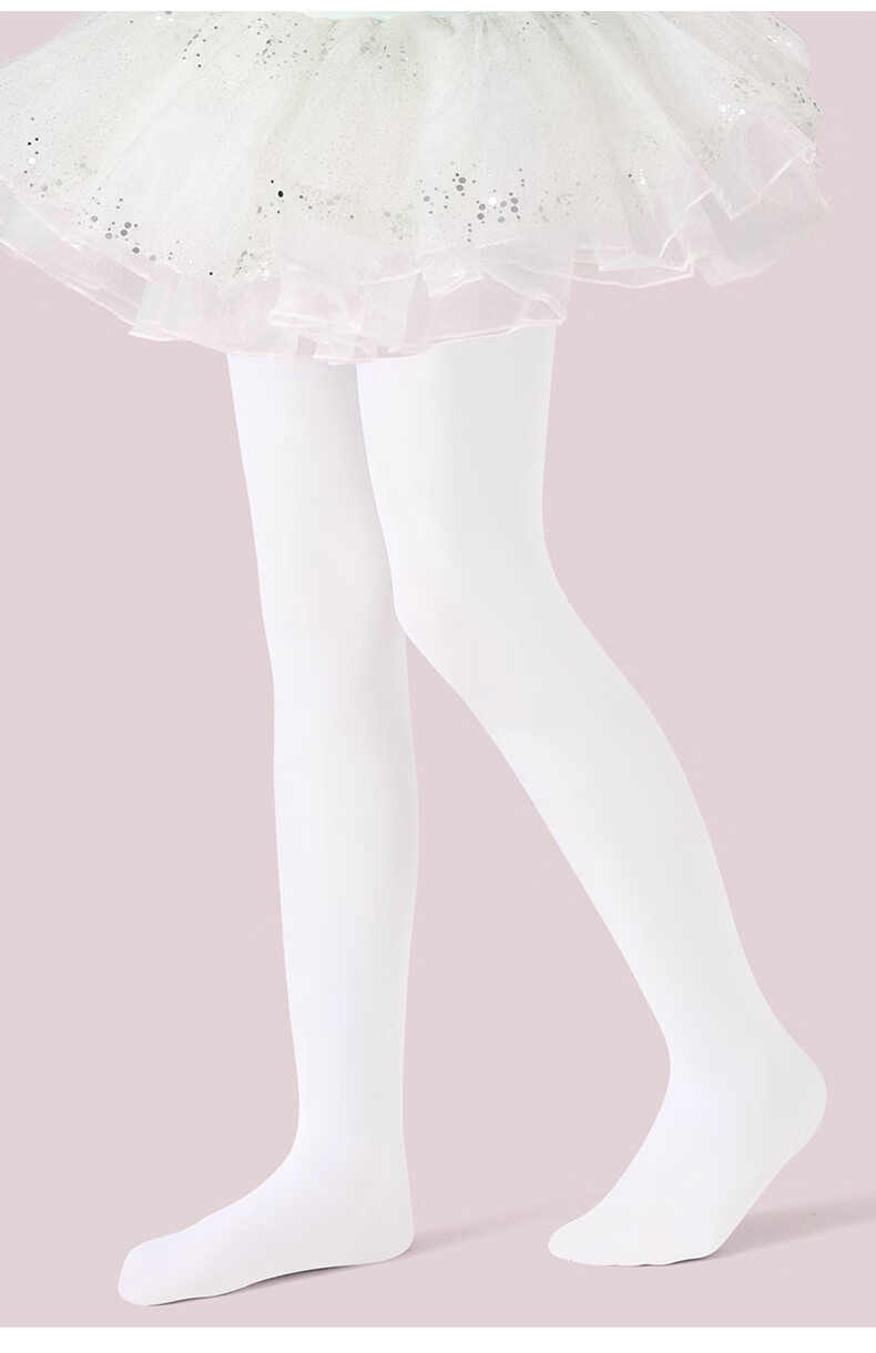 Barbie Children's Tights Girls Dance Socks Spring and Autumn Thin White Stockings Girls Leggings Practice Dance Base Socks 10