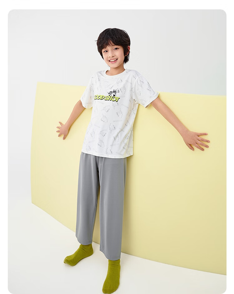 Balabala Summer Pajama Set Air Conditioning Clothes Boys Homewear [Designer SICO Mall Same Style] 206225171105 24