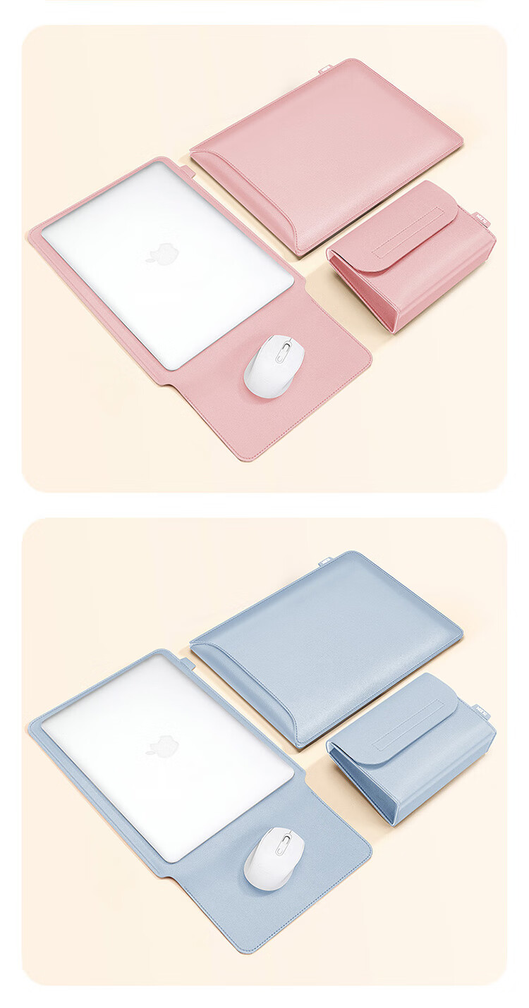 Biyoumei Laptop Sleeve Compatible with Apple Mac Lenovo Pro 14 Inch Women's Huawei Computer Magnetic-Free Protective Case 13