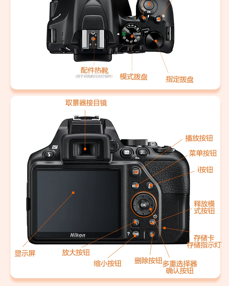 Nikon Nikon D3500 digital SLR camera entry-level high-definition digital home travel camera Nikon AF-P 18-55 kit novice beginners recommended standard configuration buy a free practical spree Nikon Nikon D3500 digital SLR camera entry-level high-definition digital home travel camera Nikon AF-P 18-55 kit novice beginners recommended standard configuration buy a free practical spree