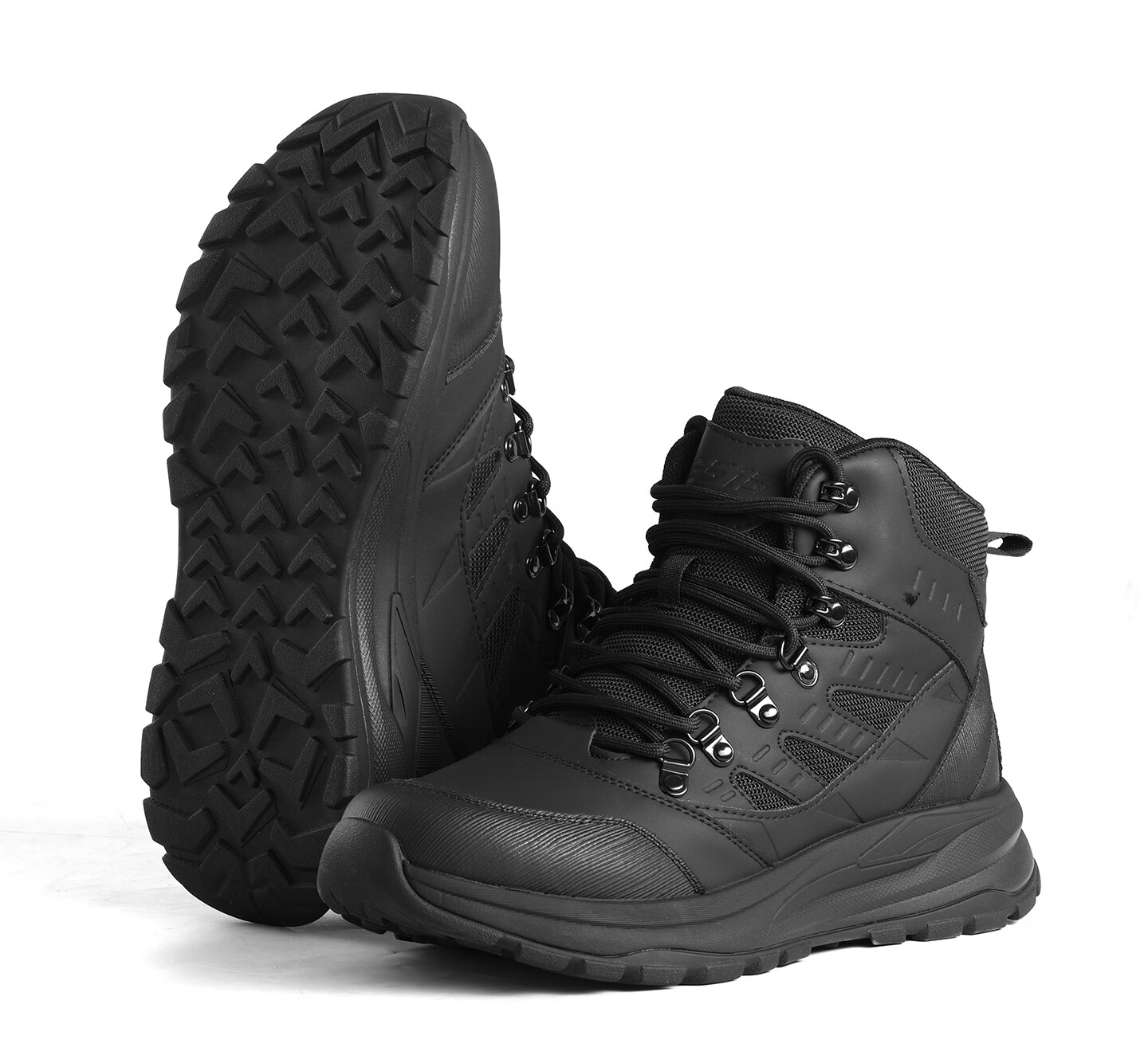 3515 Men's Outdoor Anti-Puncture Hiking Boots Non-Slip Wear-Resistant Training Combat Boots Black Size 43 19