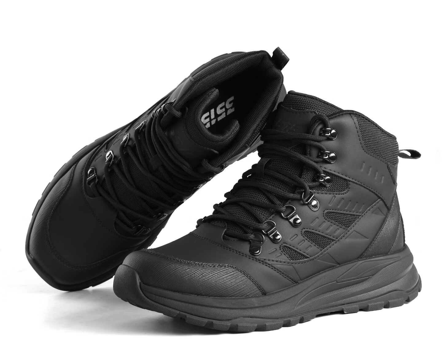 3515 Men's Outdoor Anti-Puncture Hiking Boots Non-Slip Wear-Resistant Training Combat Boots Black Size 43 16