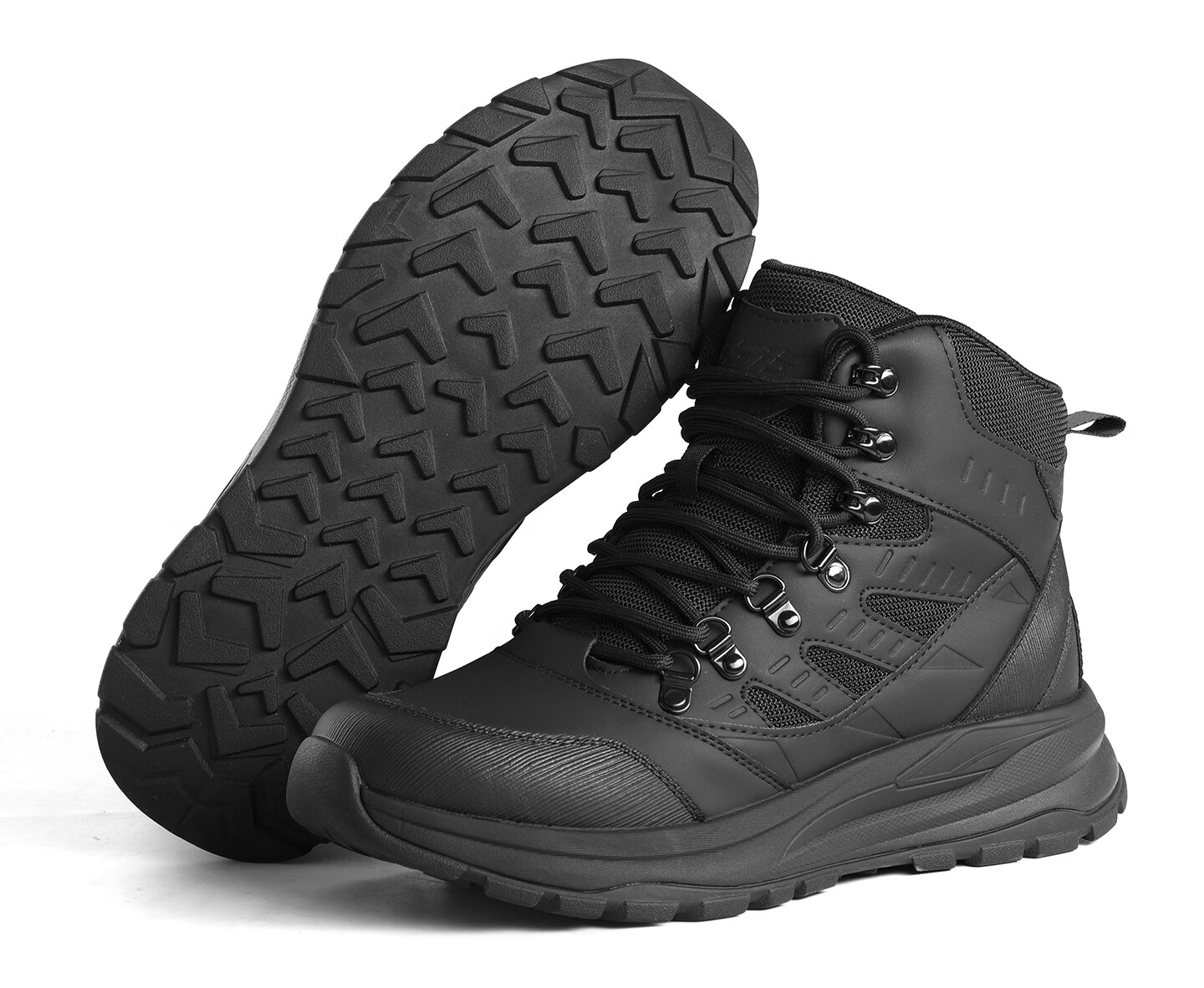 3515 Men's Outdoor Anti-Puncture Hiking Boots Non-Slip Wear-Resistant Training Combat Boots Black Size 43 15