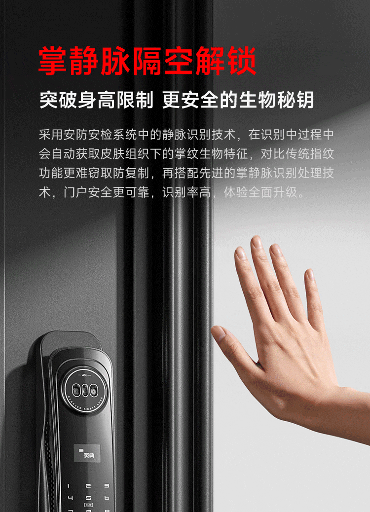 YINGDIAN R5 Fingerprint Lock, Smart Door Lock, Password Lock for Guesthouses And Apartments, Anti-Theft Entrance Door Lock, Intelligent Lock, High-End Electronic Lock for Home Use 17
