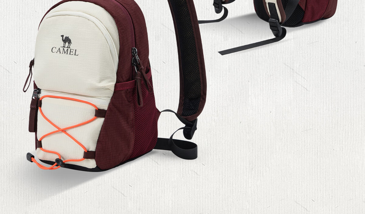 CAMEL Sports Casual Backpack Unisex 2026 Travel Outdoor Hiking Water-Resistant Lightweight Double Shoulder Bag 1036A 2