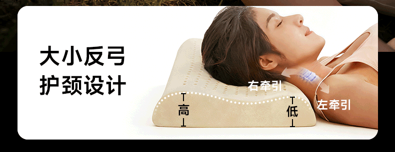 Latex Systems Thai Original Imported Latex Pillow Core 94% Content Adult Sleep Cervical Pillow Wave Breathable Rubber Pillow 11