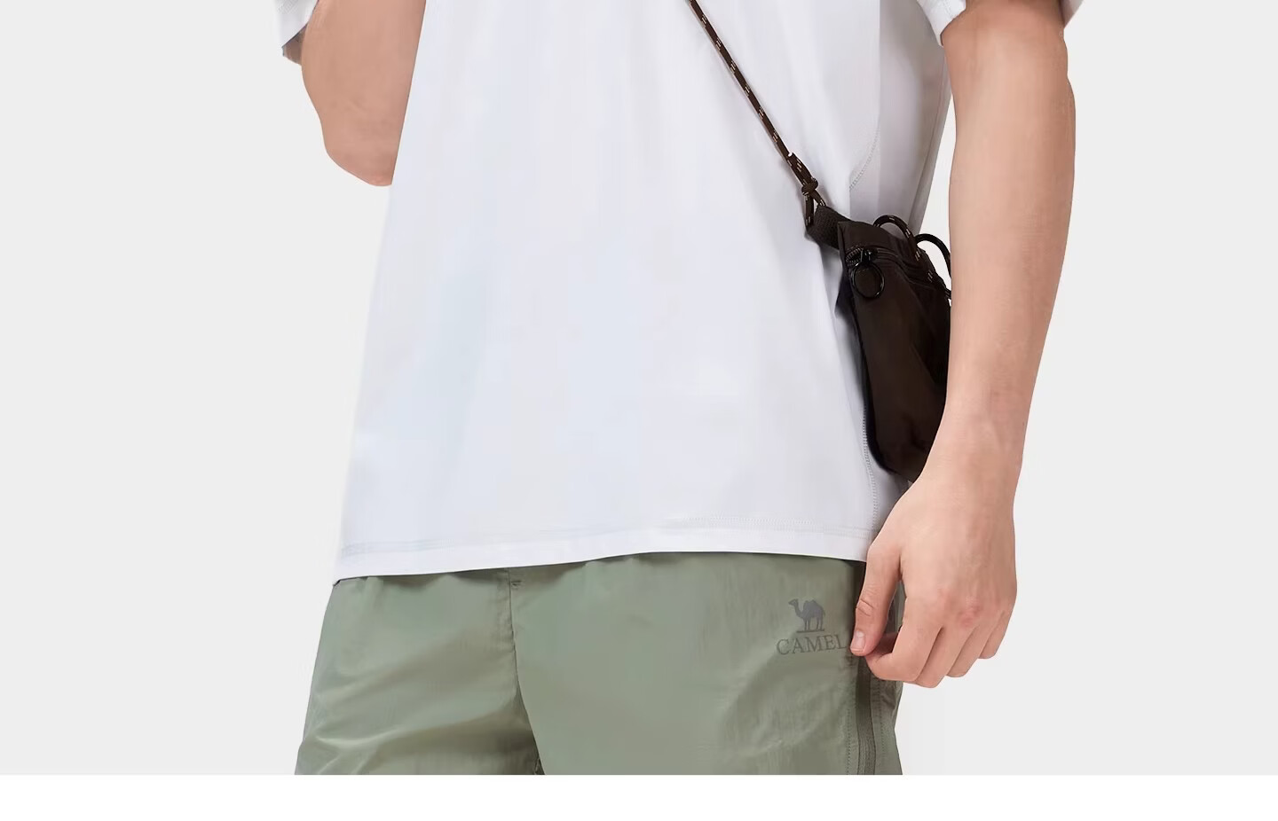 CAMEL Outdoor Quick-Dry T-Shirt Men Spring Summer 2026 Short Sleeve Breathable Cooling Stretch Hiking Top Women A36BK08037 20