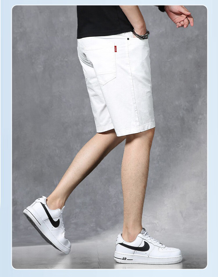 JEEP Men's Summer Casual Straight-Leg Shorts Loose Fit Outdoor Five-Point Pants Black 29 9