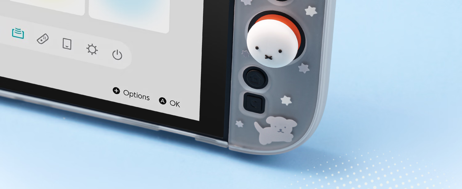 Jixiang Nintendo Switch 2 Protective Case Miffy Semi-Transparent NS2 Controller Protective Set Cute Female Cartoon IP Collaboration Game Console Accessories Anti-Drop Miffy Official New Product 29
