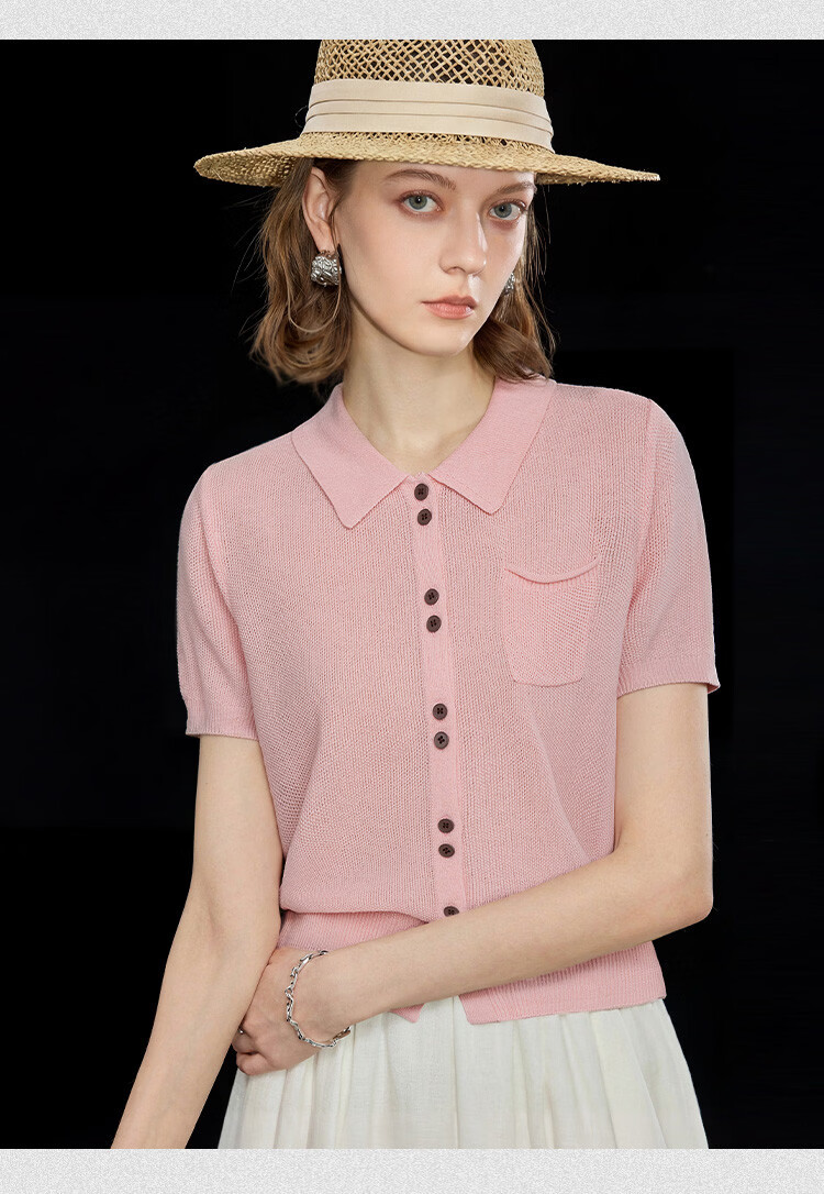 Wudao Women's High-End Short Sleeve T-Shirt 2026 New Fashionable Summer Top 8