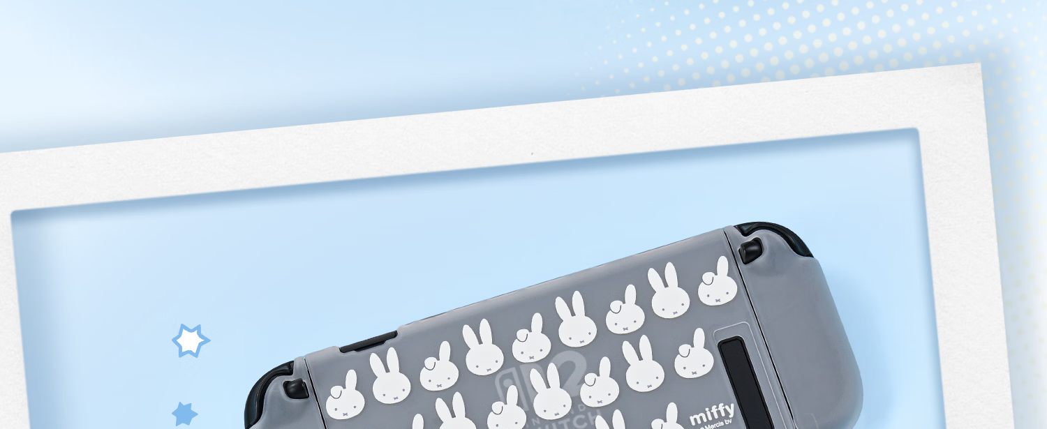 Jixiang Nintendo Switch 2 Protective Case Miffy Semi-Transparent NS2 Controller Protective Set Cute Female Cartoon IP Collaboration Game Console Accessories Anti-Drop Miffy Official New Product 30