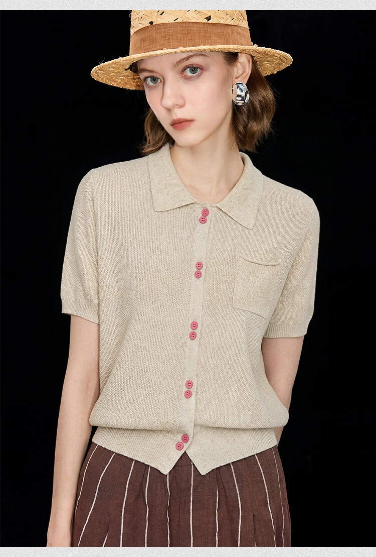 Wudao Women's High-End Short Sleeve T-Shirt 2026 New Fashionable Summer Top 2