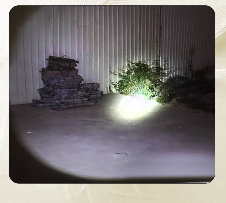 Jujingyang Dual Light Source Flashlight Red Warning Light Mini Portable Side Lamp Rechargeable Dimmable Night Illumination 15