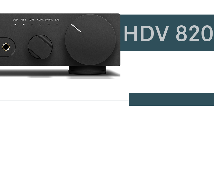 Sennheiser HDV820 Digital Headphone Amplifier, HIFI Ear Amplifier (Supports DSD256 Audio Files), Black 3