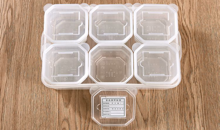 博惠组合式六分格食物留样盒食品留样盒食堂菜品取样盒地推试吃盒六格