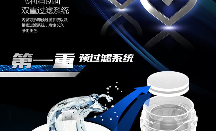 飞利浦（PHILIPS）WP3825 台上式 净水机